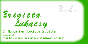 brigitta lukacsy business card