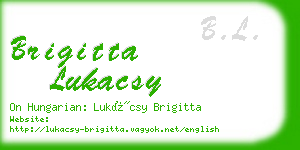 brigitta lukacsy business card
